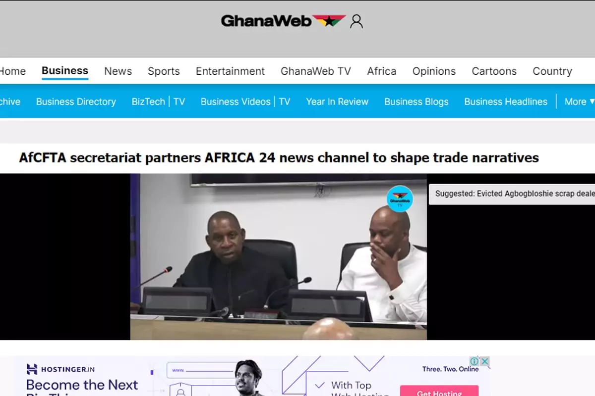 AfCFTA secretariat partners AFRICA 24 news channel to shape trade narratives